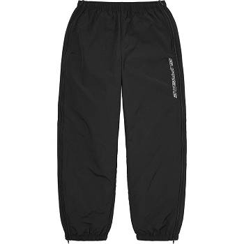 Black Supreme Full Zip Baggy Warm Up Pant Pants | Supreme 197EX